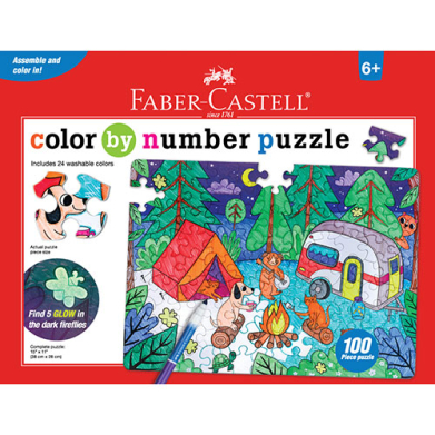 Faber-Castell Color By Number Puzzle - Camping FC14358