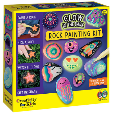 Faber Castell Creativity for Kids Rock Painting Kit- Glow In The Dark   FC6232000