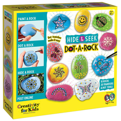 Faber Castell Creativity for Kids Rock Painting Kit- Dot-A-Rock  FC6364000
