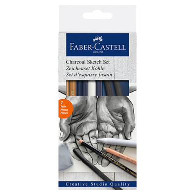 Faber Castell Creative Studio Charcoal Sketch Set- 7ct  FC114002