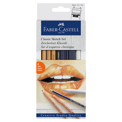Faber Castell Creative Studio Goldfaber Sketch Set- 6ct  FC114004