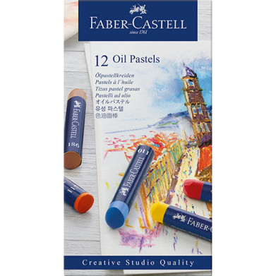 Faber Castell Creative Studio Oil Pastel Cardboard Box- 12ct