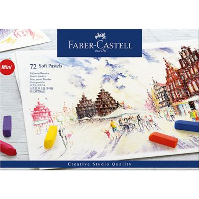 Faber Castell Creative Studio Soft Pastel Cardboard Box- 72ct (Half Length)
