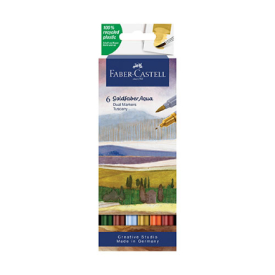 Goldfaber Aqua Dual Marker Set- 6ct (Tuscany)