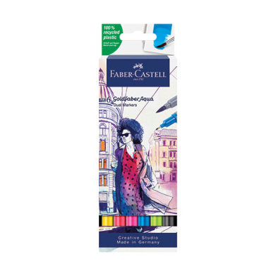 Goldfaber Aqua Dual Marker Set- 6ct (Basic)