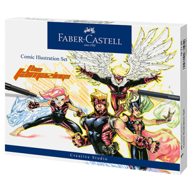 Faber Castell Creative Studio Comic Illustration Marker Set   FC167195