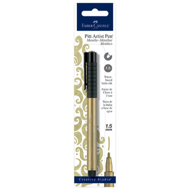 Pitt Artist Pen 1.5mm Bullet Nib- Gold