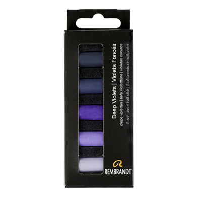 Rembrandt Soft Pastel 5 Half Stick Micro Set- Deep Violets