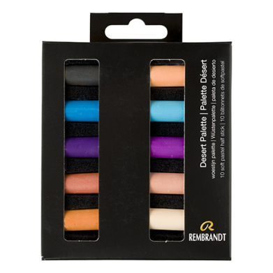 Rembrandt Soft Pastel 10 Half Stick Micro Set- Desert Palette