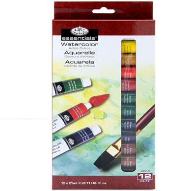 Royal Langnickel Essentials Watercolor Paints 0.7oz/21ml - (12 Pack) WAT21-12