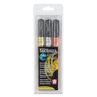 Sakura Pen-Touch Fine Set Metallic Paint Markers- 3pc Set 42391