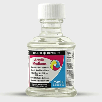 Daler Rowney System3 Soluble Gloss Varnish- 75ml DR128075004