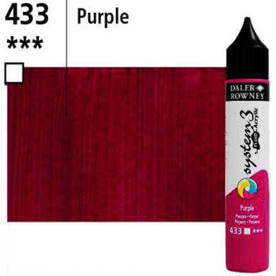 System3 Fluid Acrylics Purple -29.5ml Applicator Bottle 139029433