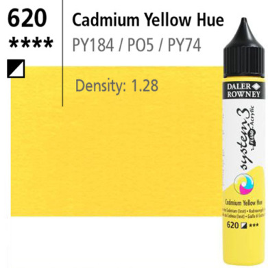 System3 Fluid Acrylics Cadmium Yellow Hue -29.5ml Applicator Bottle 139029620