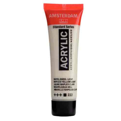 Royal Talens Amsterdam Acrylic Paint - (0.7oz/20ml) Naples Yellow Light RT17042220
