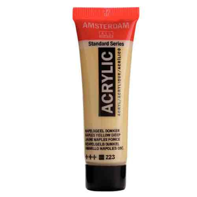 Royal Talens Amsterdam Acrylic Paint - (0.7oz/20ml) Naples Yellow Deep RT17042230