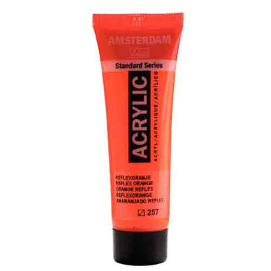 Royal Talens Amsterdam Acrylic Paint - (0.7oz/20ml) Reflex Orange RT17042570
