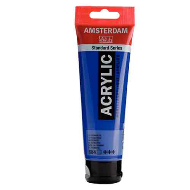 Royal Talens Amsterdam Acrylic Paint - (0.7oz/20ml) Ultramarine Blue RT17045040