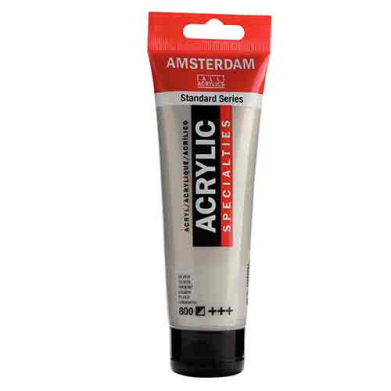 Royal Talens Amsterdam Acrylic Paint - (0.7oz/20ml) Silver RT17048000