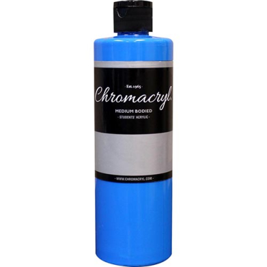 Chromacryl Acrylic Paint - (16.9oz/473ml) Neon Blue CH1224