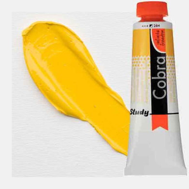 Royal Talens Cobra Study Water Mixable Oil Paint 40ml Permanent Yellow Medium 284 - RT25052840
