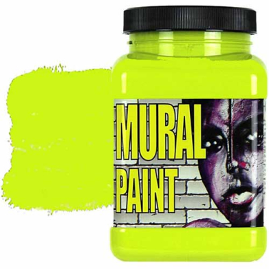 Chroma Acrylic Mural Paint - (16oz/474ml) CH2508 Psychedelic (yellow green)
