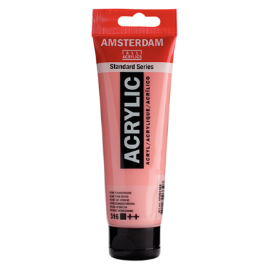 Royal Talens Amsterdam Acrylic Paint - (0.7oz/20ml) Venetian Rose  RT17043160