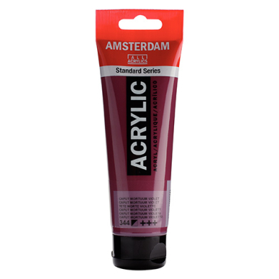 Royal Talens Amsterdam Acrylic Paint - (0.7oz/20ml) Caput Moruum Violet RT17043440