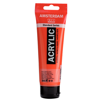 Royal Talens Amsterdam Acrylic Paint - (0.7oz/20ml) Naphthol Red Deep  RT17043990