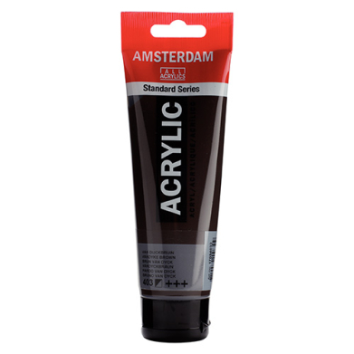 Royal Talens Amsterdam Acrylic Paint - (0.7oz/20ml) Vandyke Brown RT17044030