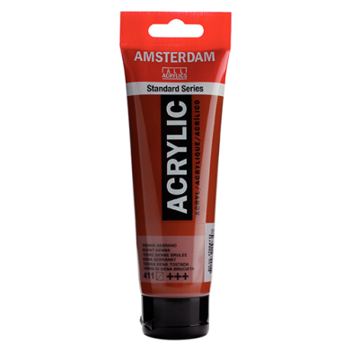 Royal Talens Amsterdam Acrylic Paint - (0.7oz/20ml) Burnt Sienna RT17044110
