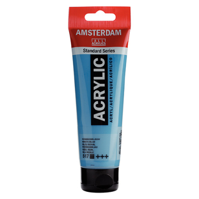 Royal Talens Amsterdam Acrylic Paint - (0.7oz/20ml) King's Blue RT17045170