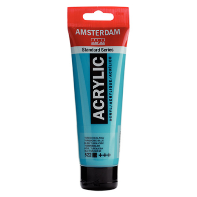 Royal Talens Amsterdam Acrylic Paint - (0.7oz/20ml) Turquiose Blue RT17045220