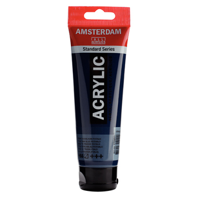 Royal Talens Amsterdam Acrylic Paint - (0.7oz/20ml) Prussian Blue RT17045660