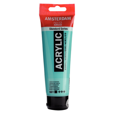 Royal Talens Amsterdam Acrylic Paint - (0.7oz/20ml) Turquoise Green RT17046610
