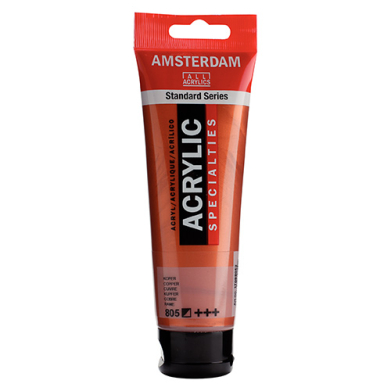 Royal Talens Amsterdam Acrylic Paint - (0.7oz/20ml) Copper RT17048050