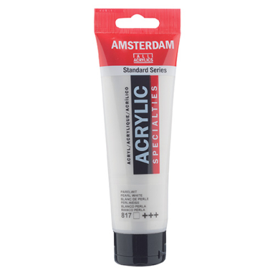 Royal Talens Amsterdam Acrylic Paint - (0.7oz/20ml) Pearl White RT17048170
