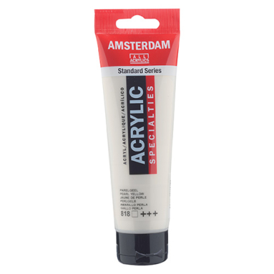 Royal Talens Amsterdam Acrylic Paint - (0.7oz/20ml) Pearl Yellow RT17048180