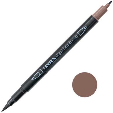 Lyra Aqua Brush Duo Marker Van Dyck Brown  LYL6520076