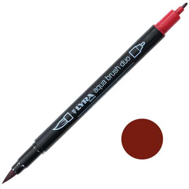 Lyra Aqua Brush Duo Marker Bordeaux  LYL6520033