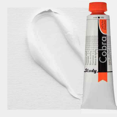 Royal Talens Cobra Study Water Mixable Oil Paint 200ml Titanium White 105 - RT25081050