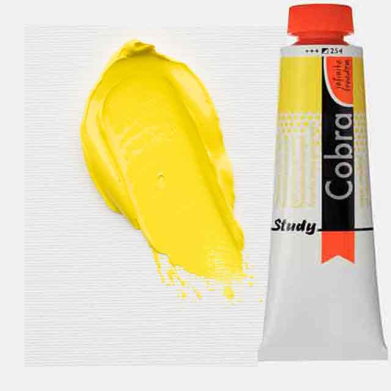Royal Talens Cobra Study Water Mixable Oil Paint 200ml Permanent Lemon Yellow 254 - RT25082540
