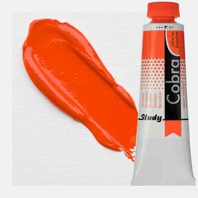 Royal Talens Cobra Study Water Mixable Oil Paint 200ml Vermillion 311 - RT25083110