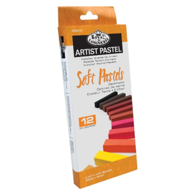 Royal & Langnickel Artist Assorted Earth Tone Pastels- 12pc CPA-E12