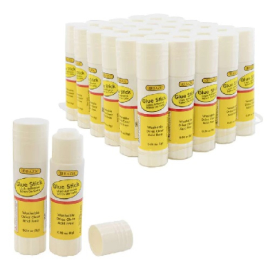 Bazic All Purpose Medium Glue Sticks  -30pk (0.28oz/8g)  BZ2041