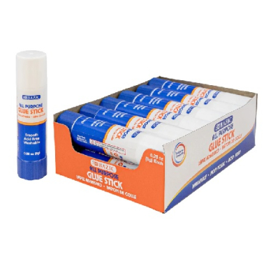 Bazic Premium Small Glue Sticks  -12pk (0.28oz/8g)  BZ2053