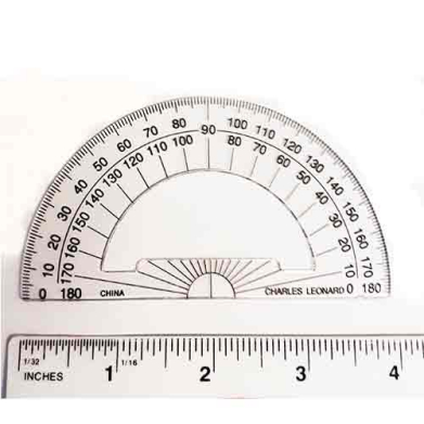 Charles Leonard  4" Open Center Protractor  CL77104
