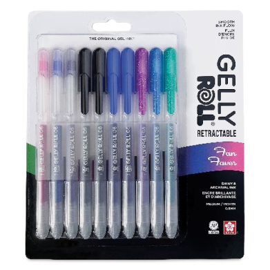 Sakura Retractable Fan Faves 08 Gelly Roll Pen - 10pk (Assortment)