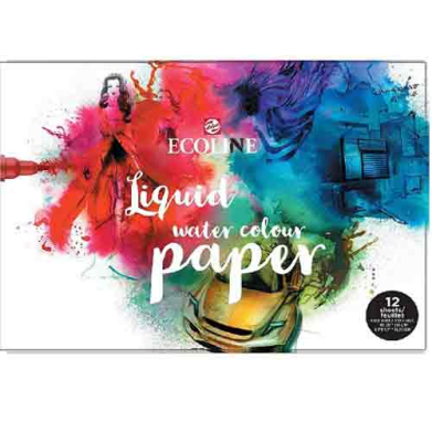 Ecoline Liquid Watercolor Print Paper Pad 9.4" x 12.6" -   (12ct Sheets, 140lb)  RT91582431