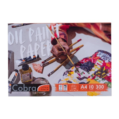 Cobra Oil Painting Paper  8.3"x11.7" A4(10 sheets, 140lb)   93050002